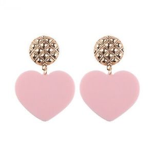 Zara heart drop statement earrings